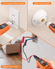Circuit Breaker Finder Kit with GFCI Outlet Tester for 90-135V AC