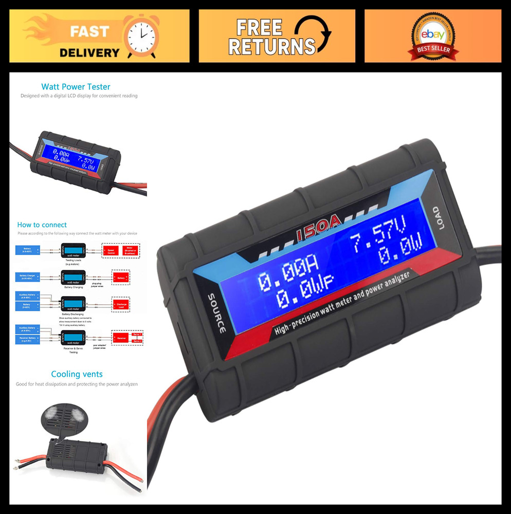High Precision 150A Power Analyzer Multi Meter – Measures Voltage, Current, Ener