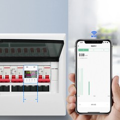 100A WiFi Din Rail Voltmeter AC 220V 110V Digital Power EnergyVolt Amp Kwh Meter