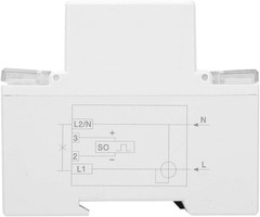 DDM75S Electric Meter, Single Phase 4P Din Rail Energy Meter LED Electricity Pow