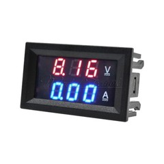 DC 100V 50A Voltmeter Ammeter Blue + Red LED Dual Digital Volt Amp Meter Gauge-