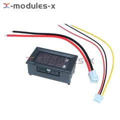 DC 100V 10A Voltmeter Ammeter Blue Red Dual LED Digital Volt Amp Meter Gauge
