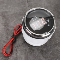 2in Battery Voltage Gauge LED Digital Display IP67 Waterproof Smart Alarm