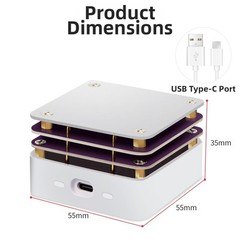 Portable 65W 20V Adjustable Thermostatic Heating Platform with Type C Input