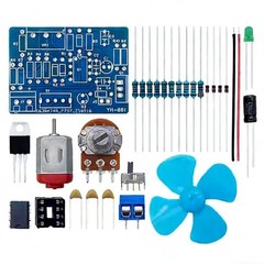LM358 DC Motor Control Circuit Kit for Introductory Soldering Projects