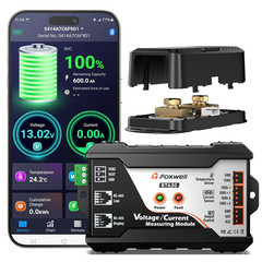 2026 Bluetooth Battery Monitor with 600A Smart Shunt BT630, Track Volt/Amp/Watt