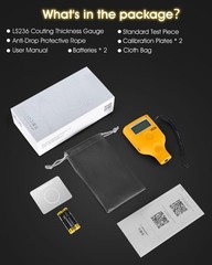 Coating Dikte Meting Paint Gauge Auto LS236, DualDisplay with Read Rotation 0…