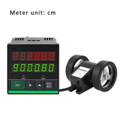 Electronic Digital Wheel Counter Length Measure Rotary Roll Meter + 200mm Wheel