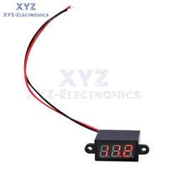 FS028 DC3-30V 0.28inch LED 3-digit Tube Two-Wire Waterproof Voltmeter Test Meter