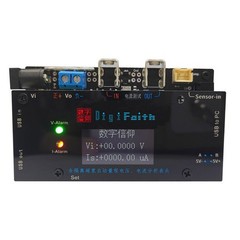 High-Precision Isolated ±1µA~±10A Voltage Current Meter Auto Range RS-485 Modbus