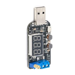 USB 2A Adjustable Power Supply 0.5V-30V Output for Battery Charging