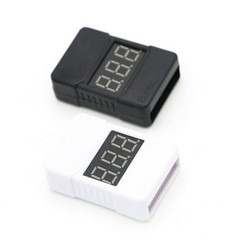 Black/White BX100 Low Voltage Buzzer Alarm For 1-8s Lipl/Li-ion/LiMn/Li-Fe E