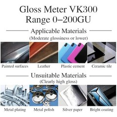 Three Angles Gloss Meter 20º 60º 85º Glossmeter 0-200Gu for Measure Stone, Paint