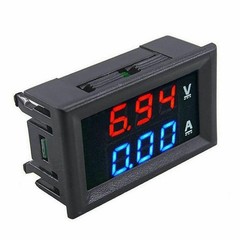 Voltmeter Ammeter Shunt Test Tester Volt Amp Dual Digital Gauge 10/50/100A Set