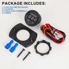 LED Digital Display Voltmeter Car Motorcycle Voltage Volt Gauge Panel Meter 12V