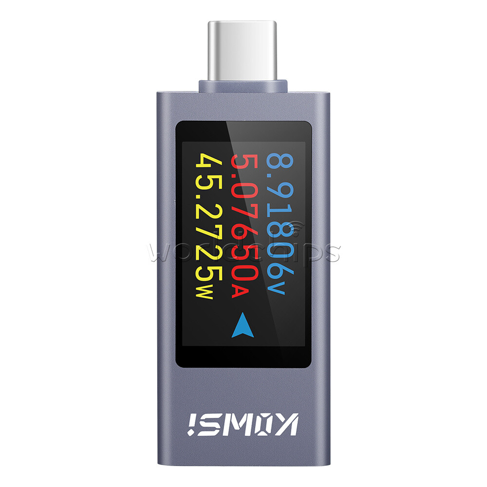 Type-C KWS Power Tester Digital Power Voltage Current Capacity Meter DC4~30V New