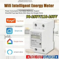 Single Phase Din Rail WIFI Smart Energy Meter Power Meter timer 90-250V 50/60Hz
