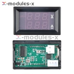 DC 100V 10A Voltmeter Ammeter Blue Red Dual LED Digital Volt Amp Meter Gauge