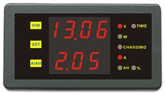 Battery Monitor DC 120V 100A Volt Current Ah Power Combo Meter Charge Discharge