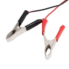 1 x Double-Ended Alligator Clip Battery Clamp Connector Insulated Test Cable