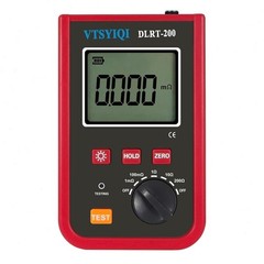 Portable Milli-ohmmeter with Resistance Range 1uΩ~200Ω Data Storage 200 Groups