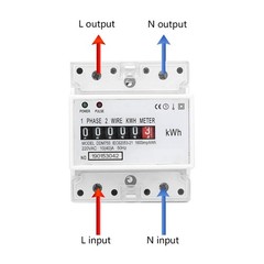 Digital Electric Meter Single Phase DIN Rail kWh Meter 4P LED 10-40A DDM75S