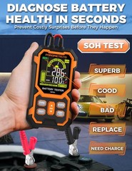 12V 24V Car Battery Tester, CBT01 Automotive Battery Checker, Auto Battery Vo…