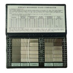 Surface Roughness Standards Comparator with Special wallet Instructions Graph