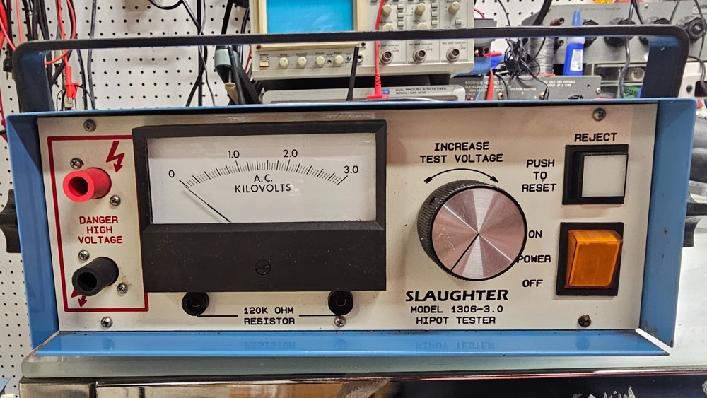 Slaughter 1306-3.0 AC Hipot Tester, complete with test leads