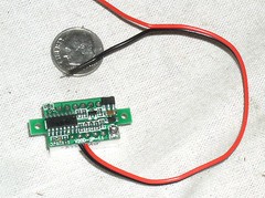SMALL 3 DIGIT RED LED 2 WIRE AUTORANGE DIGITAL PANEL VOLTMETER 3-30V USA FREE SH