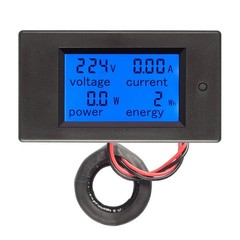 AC80-260V 0-100A 4 in 1 Digital Voltmeter Power Energy Watt Meter Voltage Tester