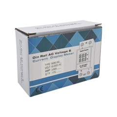 NDM1-63 Din-raiI LED display meter AC 50-500V 2P AC voltage and current meter