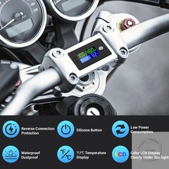 48v Golf Cart Battery Meter – LCD Display Lithium Battery Monitor 10-100v Volt M