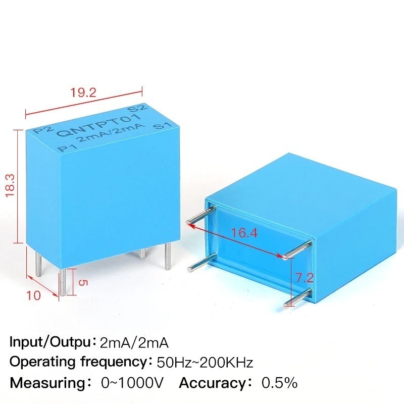 Current Transformer High Frequency PCB Mount CT 1A 5A 200:1 Voltage Sensor