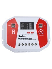 60A Solar Charge Controller with Night Light LCD Display 12V 24V 48V USB Ports