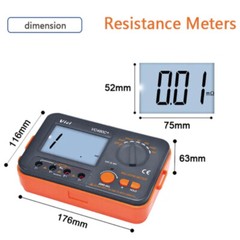 VC480C+ 4 Wires Testing High Efficiency Low Resistance 0-2000 Ohm Mill Ohm Meter