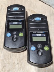 Hach Pocket Colorimeter II Portable Water Tester Lot of 2 – 528 nm – Powers On
