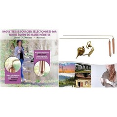 Rose Gold Copper Divining Rods for Water Detection and Geological Prospecting