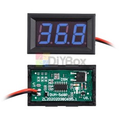 DC 5-120V 0.56″ LED Panel 3-Digit Digital Display Voltmeter Voltage Meter 2 Wire