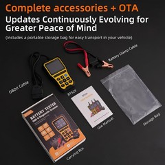 2-in-1 OBD2 Scanner & Battery Tester, 2.8″ IPS Display, Wireless App, Engine …