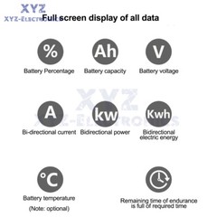 50A/100A/200A/400A Bluetooth Voltage Current Power Energy Meter Coulomb Counter