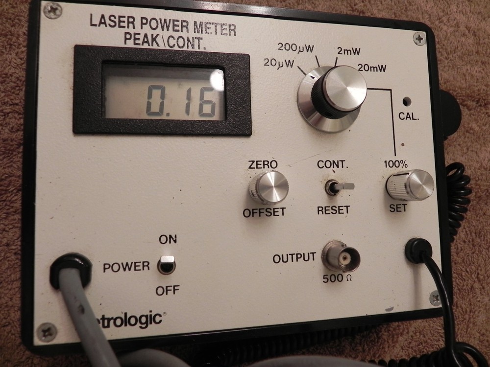 METROLOGIC LASER POWER METER Model 45-545