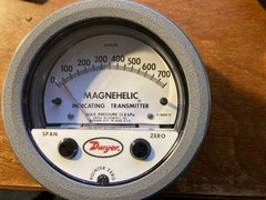 Dwyer 605-3 Magnehelic Indicating Transmitter 0-750 Pascals