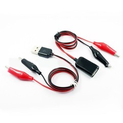 For Alligator Clip USB Power Cord 60CM for Voltage and Current Testing