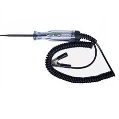 Black DC12V Voltage Test Pen Probe 6-24V Car Electric Circuit Tester Spring Wire