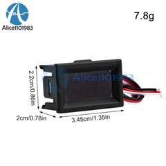 DC 0-30V 0.36 Inch 3 Wire LED Display Panel Voltage Meter Voltmeter Tester