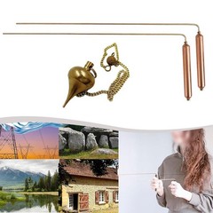 Dive into Discovery for 2 Piece Portable Copper Metal Detector & Pendulum Kit