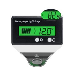 DC Battery Monitor Voltmeter With Bracket Fits 12V/24V/36V/48V/60V/72V/84V