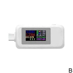 Power Tester Multi-function Test Voltage/Current CapacityMeter White/black