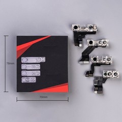 4pc Transparent Dot for For matrix Camera Lens Cover for iPhone X-17 Pro Max